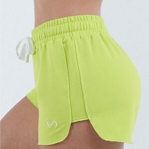 TLF lime green All Star Shorts cotton Medium 2 inch inseam